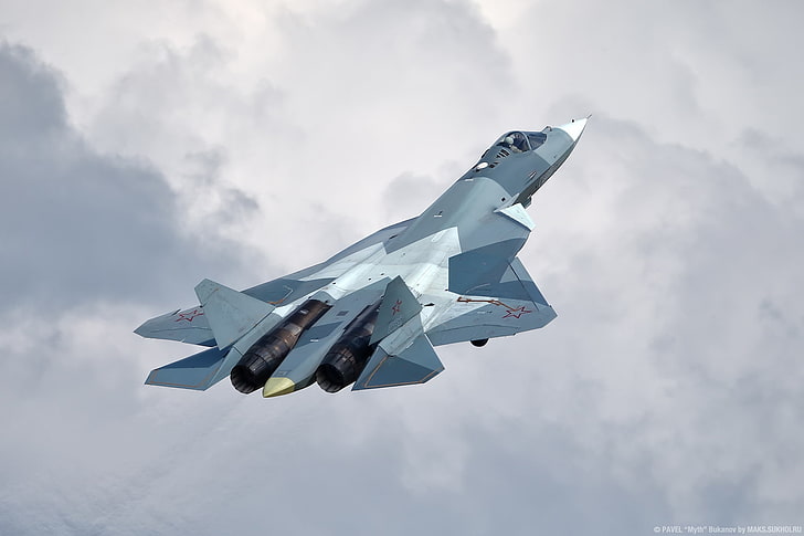 57, Russian Air Force, Sukhoi Su, Warplanes, HD wallpaper