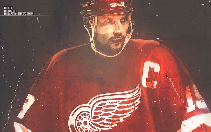Detroit Red Wings Hockey Steve Yzerman HD, nhl player's photo, HD wallpaper