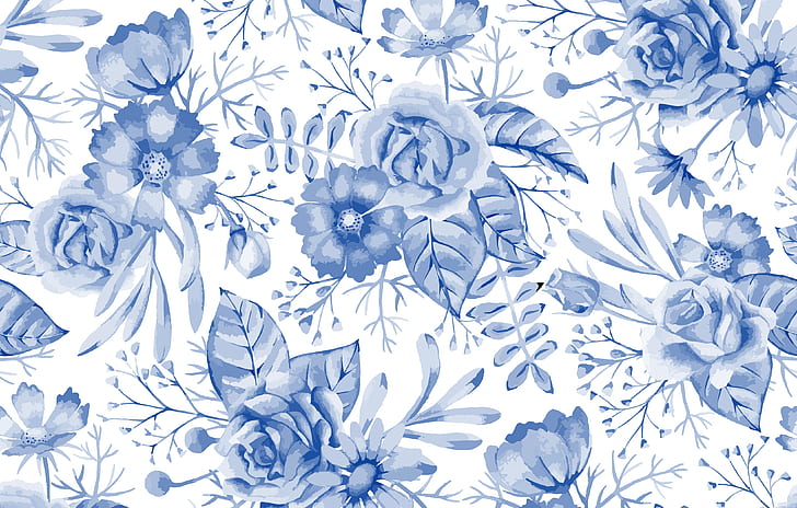 HD wallpaper: Flowers, pattern, seamless, Floral | Wallpaper Flare