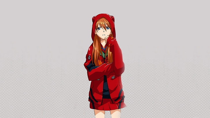 orange haired female anime character, Asuka Langley Soryu, Neon Genesis Evangelion