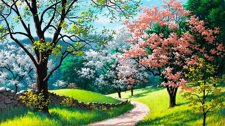 cherry blossom, tree, summer, life, nature, spring, flower