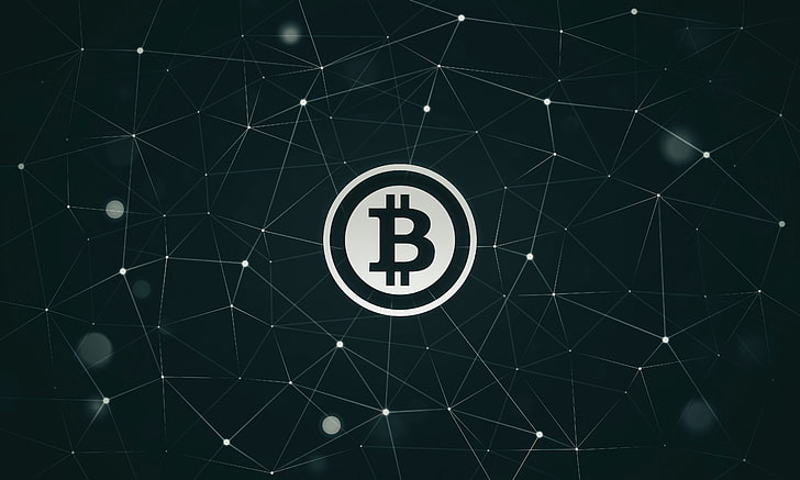 Bitcoin logo, currency, money, communication, no people, geometric shape