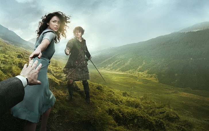 The Hobbit movie wallpaper, Outlander, TV, books, mountain, women, HD wallpaper