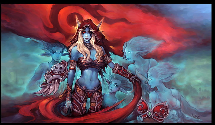 female anime character wallpaper, World of Warcraft, wow, art