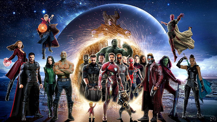avengers infinity war, movies, 2018 movies, hd, 4k, artist, HD wallpaper