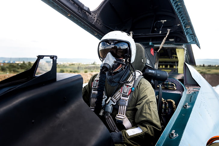 men's white and black pilot helmet, warplanes, military aircraft