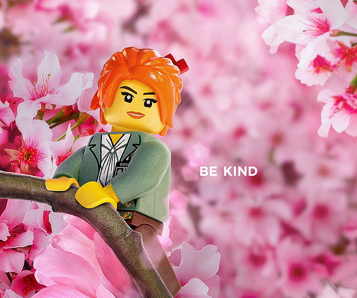 The Lego Ninjago Movie, Koko, Animation, Be Kind, 2017, pink color, HD wallpaper