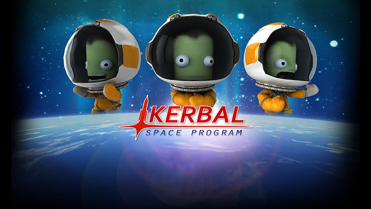 Kerbal space program, video games, astronaut, text, communication
