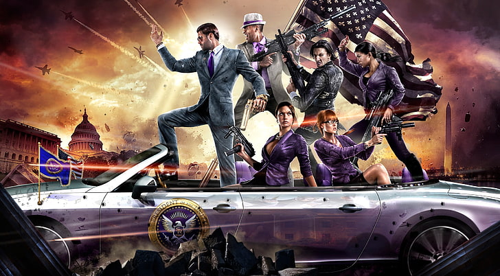 Saints Row IV Video Game, PC game digital wallpaper, Games, Other Games