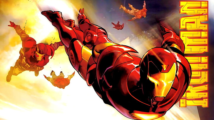 Marvel Iron-Man wallpaper, Iron Man, Marvel Comics, superhero, HD wallpaper