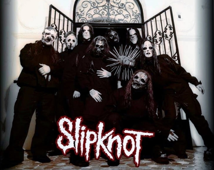 Slipknot, music, metal band, human representation, indoors