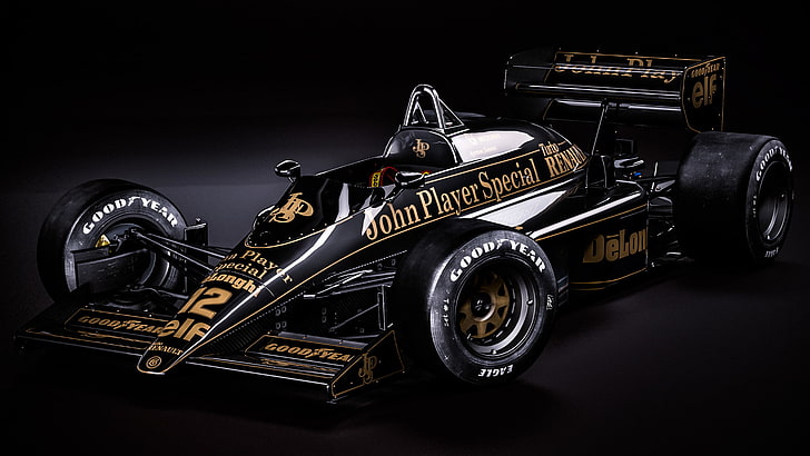 the car, formula 1, rendering, Ayrton Senna, Lotus 98T
