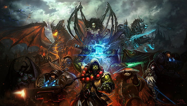 Warcraft, World of Warcraft, elves, StarCraft, Sarah Kerrigan, HD wallpaper