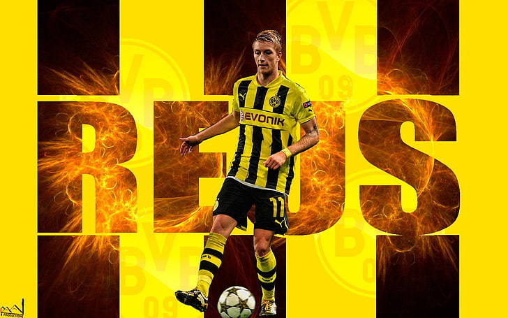 Marco Reus, Borussia Dortmund, soccer, BVB, Bundesliga, yellow