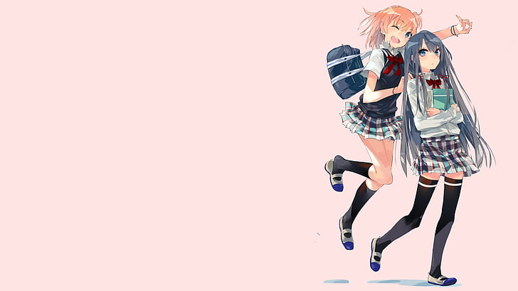 Anime, My Teen Romantic Comedy SNAFU, Yui Yuigahama, Yukino Yukinoshita, HD wallpaper