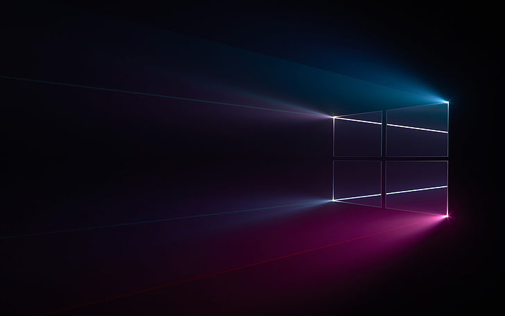 HD wallpaper: Windows 10 logo blue pink dark 2017 High Quality W.., light -  natural phenomenon | Wallpaper Flare