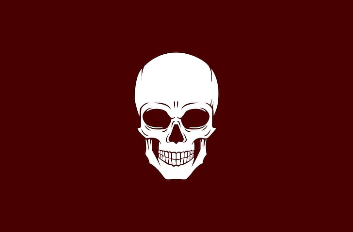red, skull, bones, Skull and Bones, dark background