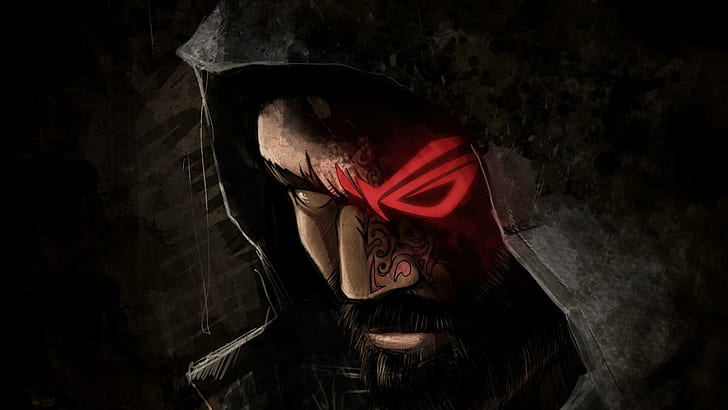 Dark Assassin, sorcerer, eyes, magician, 1080p, game, 3d and abstract, HD wallpaper