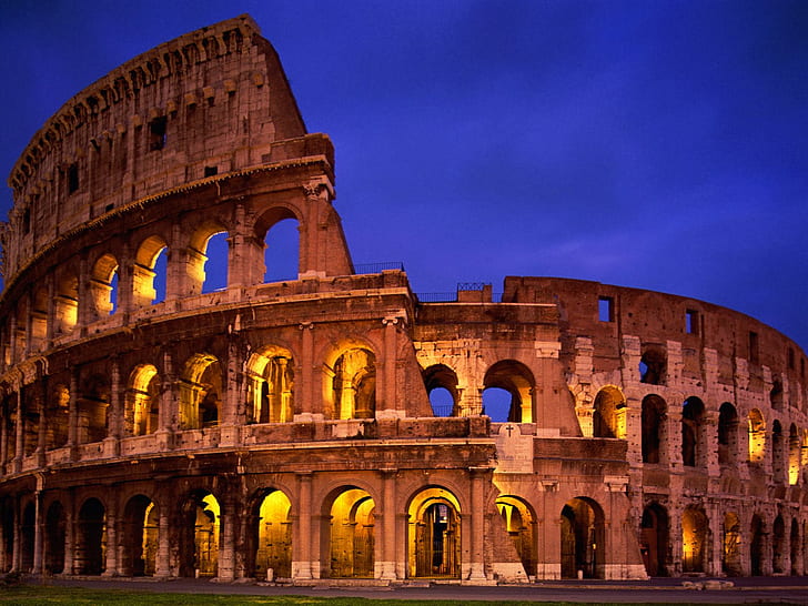 The Colosseum Rome Italy, HD wallpaper