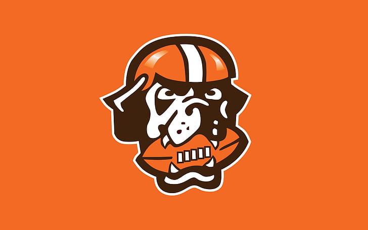 cleveland browns dog football Helmet logo nfl professional HD