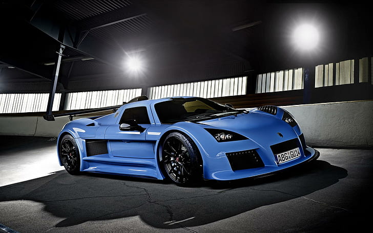Gumpert Apollo S, blue coupe, cars, other cars, HD wallpaper