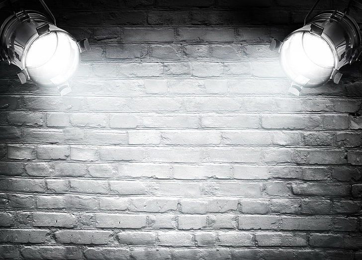 brick, light bulb, illuminated, lighting equipment, electric light, HD wallpaper