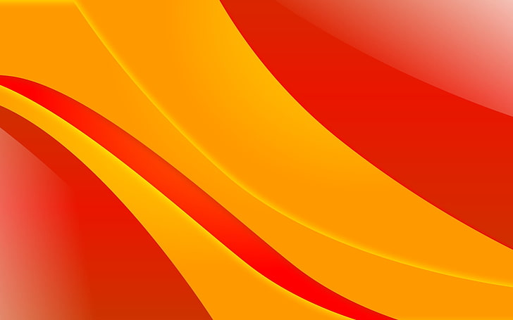 yellow and red digital wallpaper, line, wavy, shape, bright, backgrounds