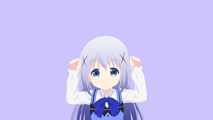 Kafuu Chino, Gochuumon wa Usagi Desu ka, blue dress, anime, HD wallpaper