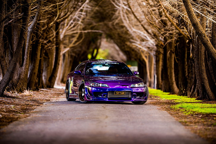 color, nissan, silvia, s15, 200sx, vehicle, Midnight purple III HD wallpaper