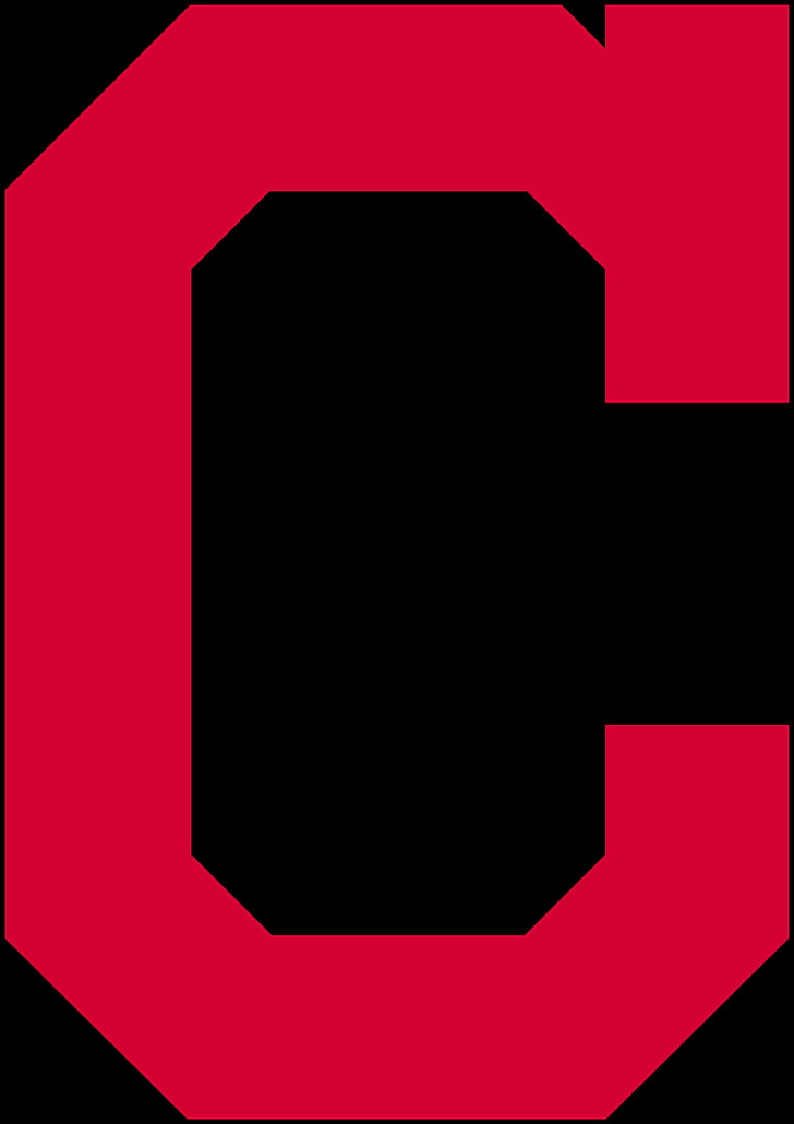 Indians, Cleveland Indians, logotype, red, pink color, black color
