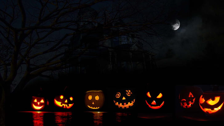 halloween haunted Halloween Jacks Abstract Other HD Art, Moon