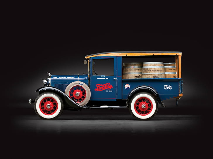 1930, beer, canopy, express, ford, model a, pickup, retro, HD wallpaper