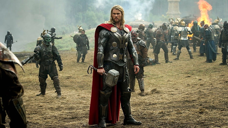 women's black and red traditional dress, Thor, Thor 2: The Dark World, HD wallpaper