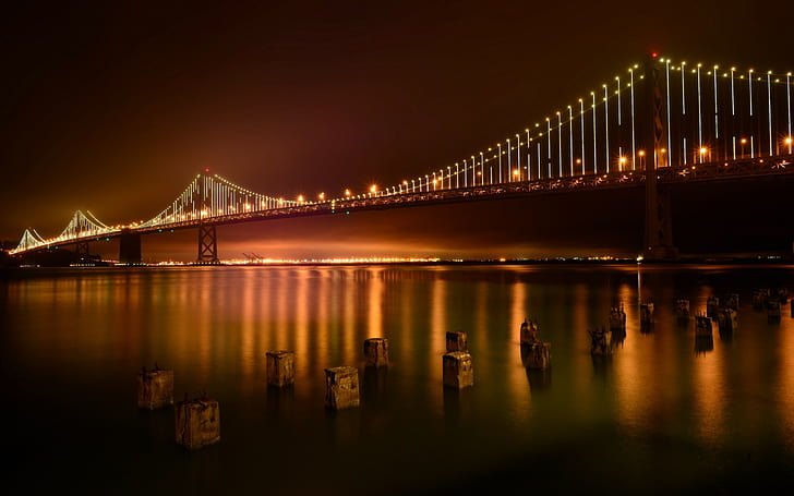urban, bridge, Bay Bridge, San Francisco