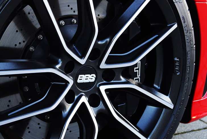 black BBS vehicle wheel, Audi S3, car, MTM, wheels, technology, HD wallpaper