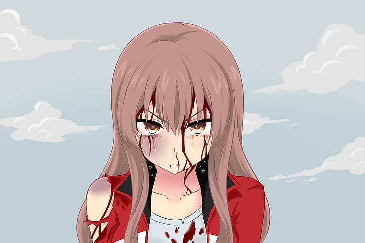 Hurt girl art anime injured bandage HD phone wallpaper  Peakpx