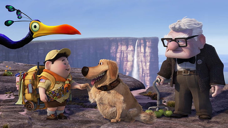 Up (movie), one animal, mammal, canine, dog, pets, domestic animals, HD wallpaper