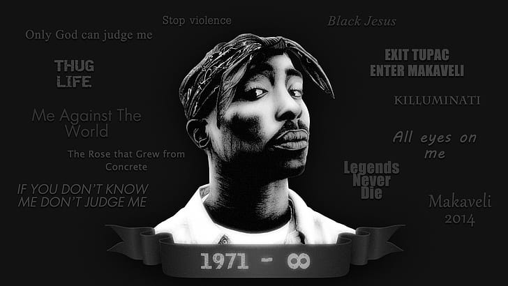 Tupac Shakur HD, music, HD wallpaper