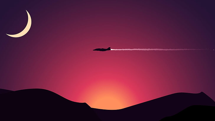 airplane illustration, minimalism, planes, 350r (Star Citizen), HD wallpaper