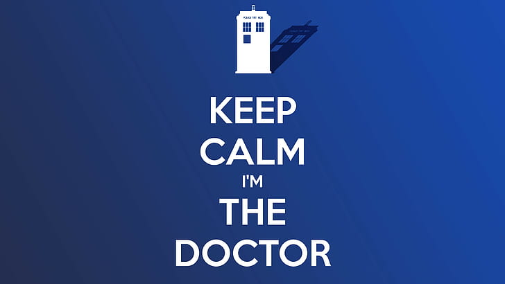 Doctor Who, The Doctor, Keep Calm and..., TARDIS, HD wallpaper