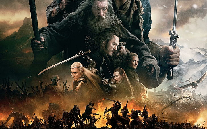 The Hobbit The Battle Of The Five Armies War, movies, hollywood movies