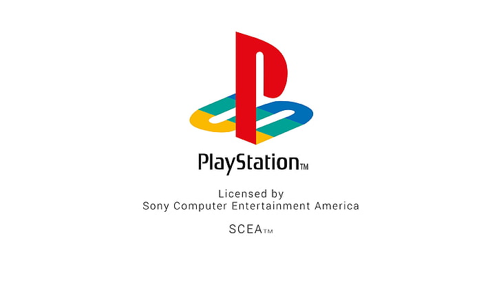 PlayStation, video games, logo, Sony, white, communication