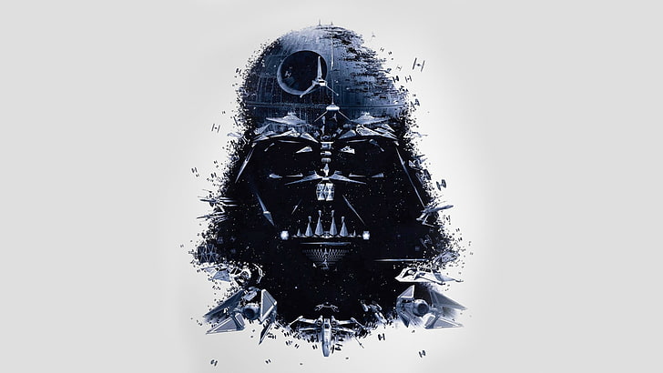 Star Wars Darth Vader illustration, science fiction, artwork, HD wallpaper