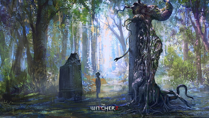 The Witcher digital wallpaper, The Witcher 2 Assassins of Kings