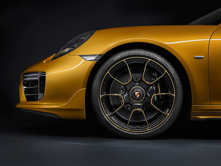 4K, Exclusive Series, Alloy wheel, Porsche 911 Turbo S, 2018, HD wallpaper