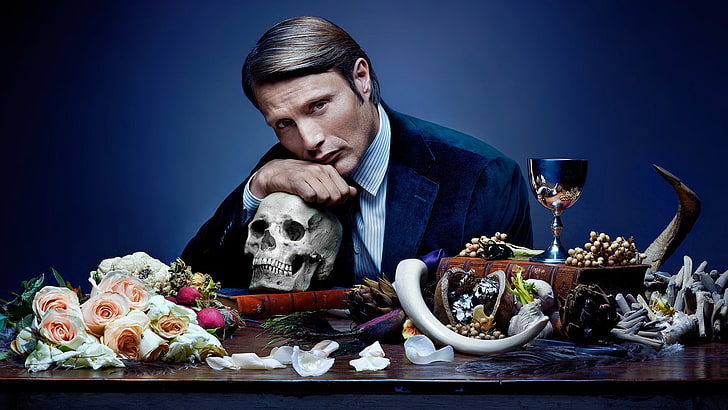 Mads Mikkelsen, Hannibal, Hannibal Lecter, food and drink, one person, HD wallpaper