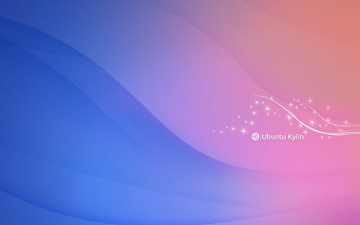 pink and blue graphic wallpaper, Ubuntu, backgrounds, no people, HD wallpaper