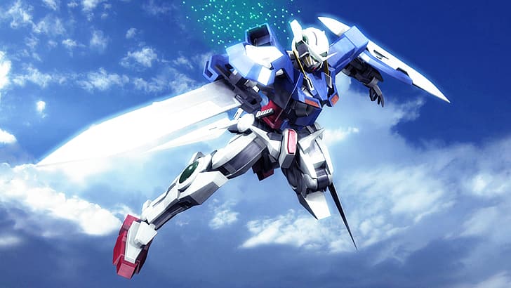 anime, mechs, Gundam, Super Robot Taisen, Mobile Suit Gundam 00, HD wallpaper