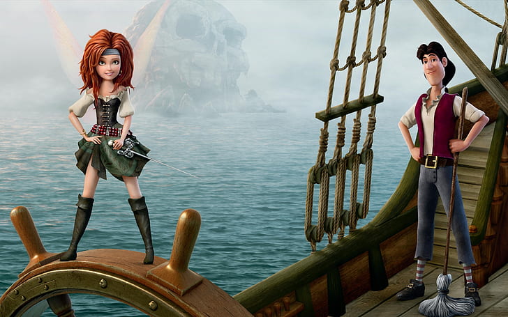 The Pirate Fairy, pirate cartoon movie, disney fairies, fairy pirates