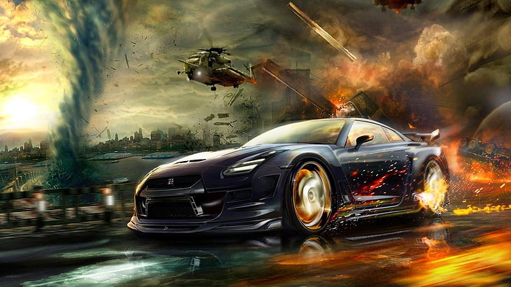 black coupe wallpaper, video games, rally cars, racer, Need for Speed: No Limits